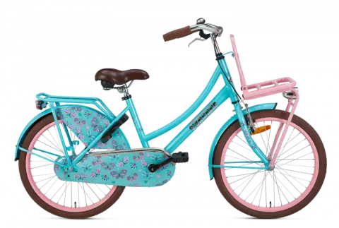 Interpretatie Dij Geloofsbelijdenis Popal Daily Dutch Basic Meisjesfiets 22 inch - Turquoise Roze
