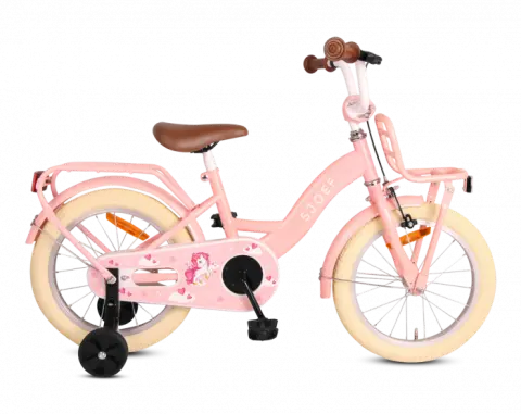 SJOEF Meisjesfiets 16 inch - Roze