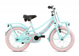SuperSuper Lola Meisjesfiets 16 inch - Mint/Roze