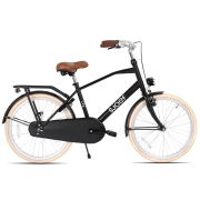 SJOEF City Jongensfiets 24 inch - Mat Zwart (tweede kansje)