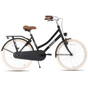 SJOEF City Meisjesfiets 24 inch | 8-12 Jaar | Mat Zwart
