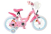 Magic Royals Kinderfiets - Meisjes - 14 inch - Roze - Twee handremmen
