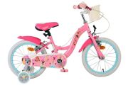 Magic Royals Kinderfiets - Meisjes - 16 inch - Roze - Twee Handremmen