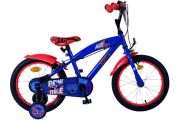 Turbo Crew Kinderfiets - Jongens - 16 inch - Blauw Rood - Twee handremmen
