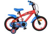 Spider-Man Kinderfiets - Jongens - 14 inch - Blauw/Rood - Twee handremmen