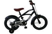 Volare Black Cruiser Kinderfiets - Jongens - 14 inch - Zwart - 95% afgemonteerd