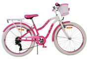 Volare Lovely Kinderfiets - Meisjes - 24 inch - Roze - 7 Versnellingen OUTLET
