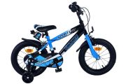 Volare Sportivo Kinderfiets - Jongens - 14 inch - Blauw Zwart - Twee Handremmen