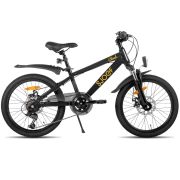 SJOEF Climb Jongensfiets / Mountainbike 20 inch | 6-8 Jaar | 6 Versnellingen | Schrijfremmen | Zwart (tweede kansje)