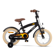 SJOEF Cruise Jongensfiets 14 inch - Mat Zwart