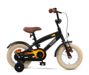 SJOEF Cruise Jongensfiets 12 inch - Mat Zwart