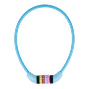 Vinz Baker Kinderfiets Kabelslot 10mm Blauw - 65cm Main
