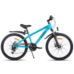 SJOEF Climb Jongensfiets 24 inch - Mountainbike 8-12 Jaar - 6 Versnellingen - Blauw