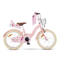 SJOEF Dolly Meisjesfiets 18 inch - 5-7 Jaar - Unicorn - Roze