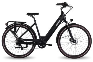 Porto E-Bike 28 inch 53cm 375Wh 7 spd. Achterwielaandriving Mat Zwart *Accu 800062*