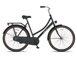 Crown Oslo 28inch Omafiets 53cm Mat Zwart ***MOET NOG BINNEN KOMEN***