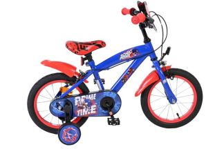 Superman Kinderfiets - Jongens - 14 inch - Blauw - Twee handremmen