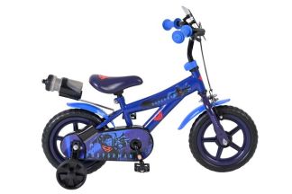 Superman Kinderfiets - Jongens - Mag Wheels - 12 inch - Blauw