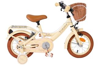Volare Ashley Kinderfiets - Meisjes - 12 inch - Créme - Twee handremmen