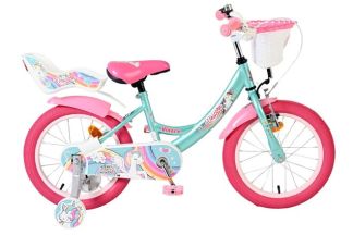 Volare Unicorn Kinderfiets - Meisjes - 16 inch - Groen