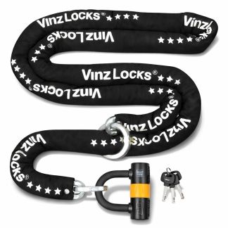 VINZ Trivor ART 4 Slot 300cm - Extra Lang Goedgekeurd Bootslot / Motorslot / Bakfietsslot - 3 meter 