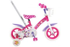 Disney Minnie Bow-tique Kinderfiets - Meisjes - 10 inch - Roze/Wit/Paars
