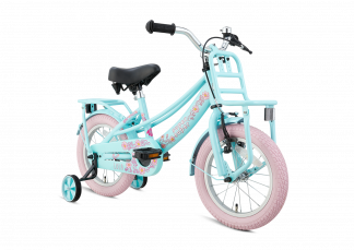 SuperSuper Lola 14 inch Meisjesfiets - Mint/Roze