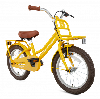 SuperSuper Cooper Bamboo Meisjesfiets 16 inch - Geel
