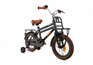 SuperSuper Cooper Jongensfiets 14 inch - Mat Zwart