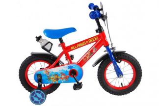 Paw Patrol Kinderfiets - Jongens - 12 inch - Rood/Blauw