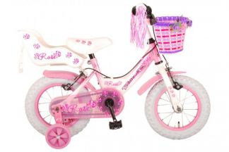 Volare Rose Kinderfiets - Meisjes - 12 inch - Roze - 2 handremmen