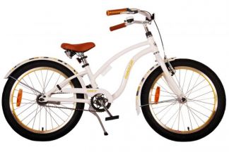 Volare Miracle Cruiser Kinderfiets - Meisjes - 20 inch - Wit - Prime Collection