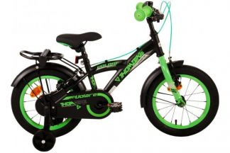 Volare Thombike Kinderfiets - Jongens - 14 inch - Zwart Groen - Twee Handremmen
