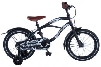 Volare Black Cruiser Kinderfiets - Jongens - 16 inch - Zwart - 2 handremmen