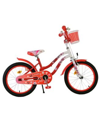 Volare Lovely Kinderfiets - Meisjes - 18 inch - Rood Wit