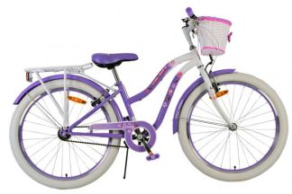 Volare Lovely Kinderfiets - Meisjes - 24 inch - Paars - Twee handremmen