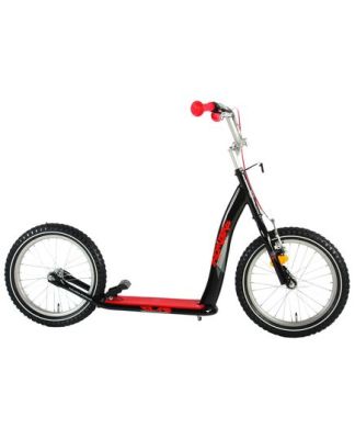 Volare Step - Jongens en Meisjes - 16 inch - Zwart/Rood