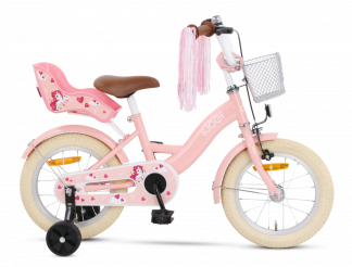 SJOEF Dolly Meisjesfiets 14 inch - Roze