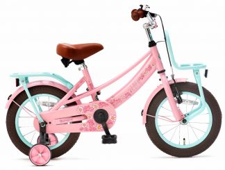 SuperSuper Lola 14 inch Meisjesfiets - Roze/Turquoise