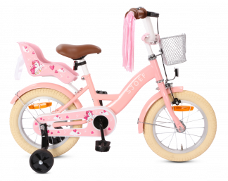 SJOEF Dolly Meisjesfiets 14 inch - Roze (tweede kansje)