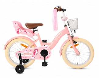 SJOEF Dolly Meisjesfiets 16 inch - Roze