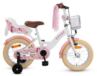 SJOEF Dolly Meisjesfiets 14 inch - Wit