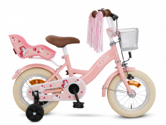 SJOEF Dolly Meisjesfiets 12 inch - Roze