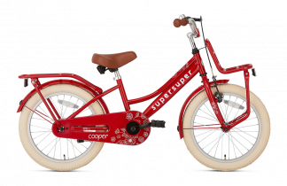 SuperSuper Cooper Meisjesfiets 18 inch - Rood