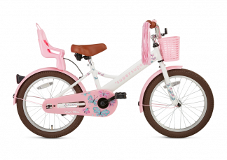 SuperSuper Little Miss Meisjesfiets 18 inch - Wit