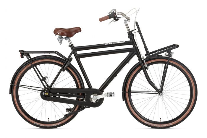 Popal Herenfiets Daily Dutch Prestige N7 RN - Mat Zwart