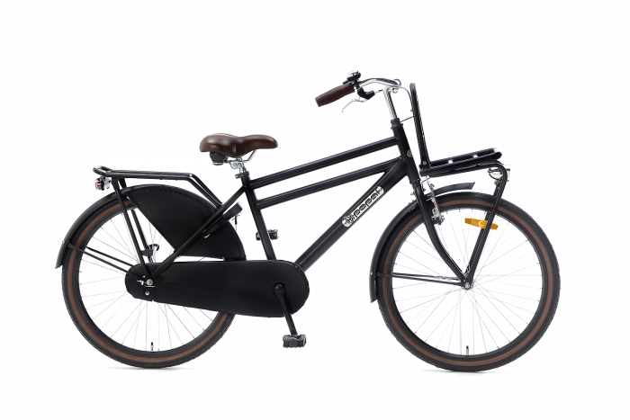 Popal Daily Dutch jongensfiets 24 inch matzwart | GRATIS verzending