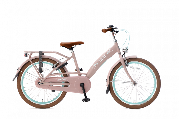 SuperSuper Twist Meisjesfiets 22 inch - Mat Roze