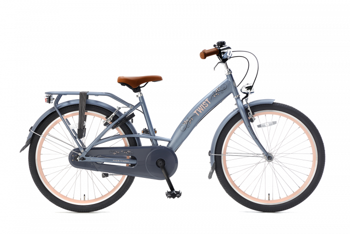 SuperSuper Twist Meisjesfiets 24 inch - Blauw / Grijs