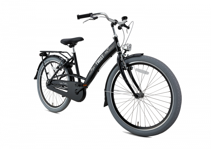 SuperSuper Twist Meisjesfiets 24 inch - Zwart